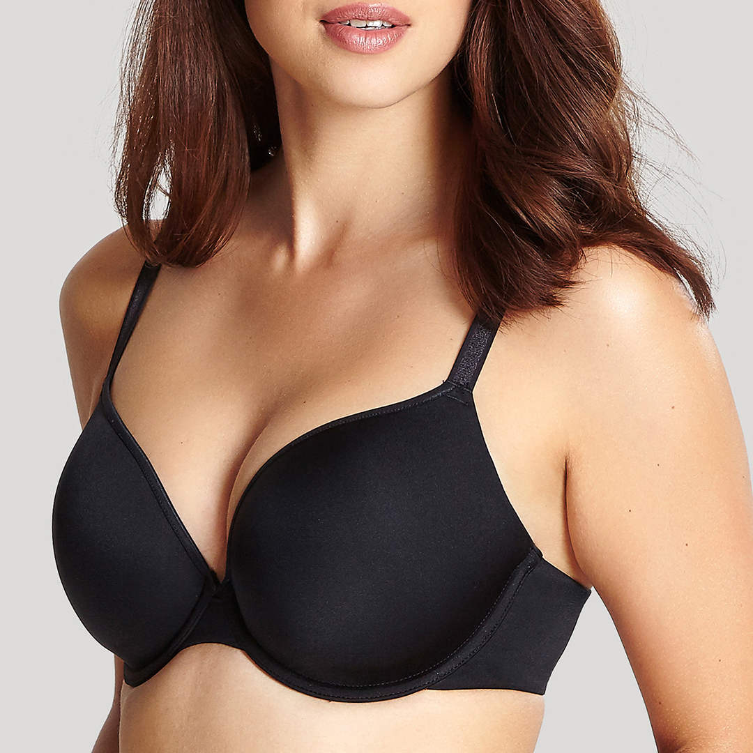 Panache Women's  Black Porcelain Elan Moulded Plunge Bra in Size 28H, BrandAlley
