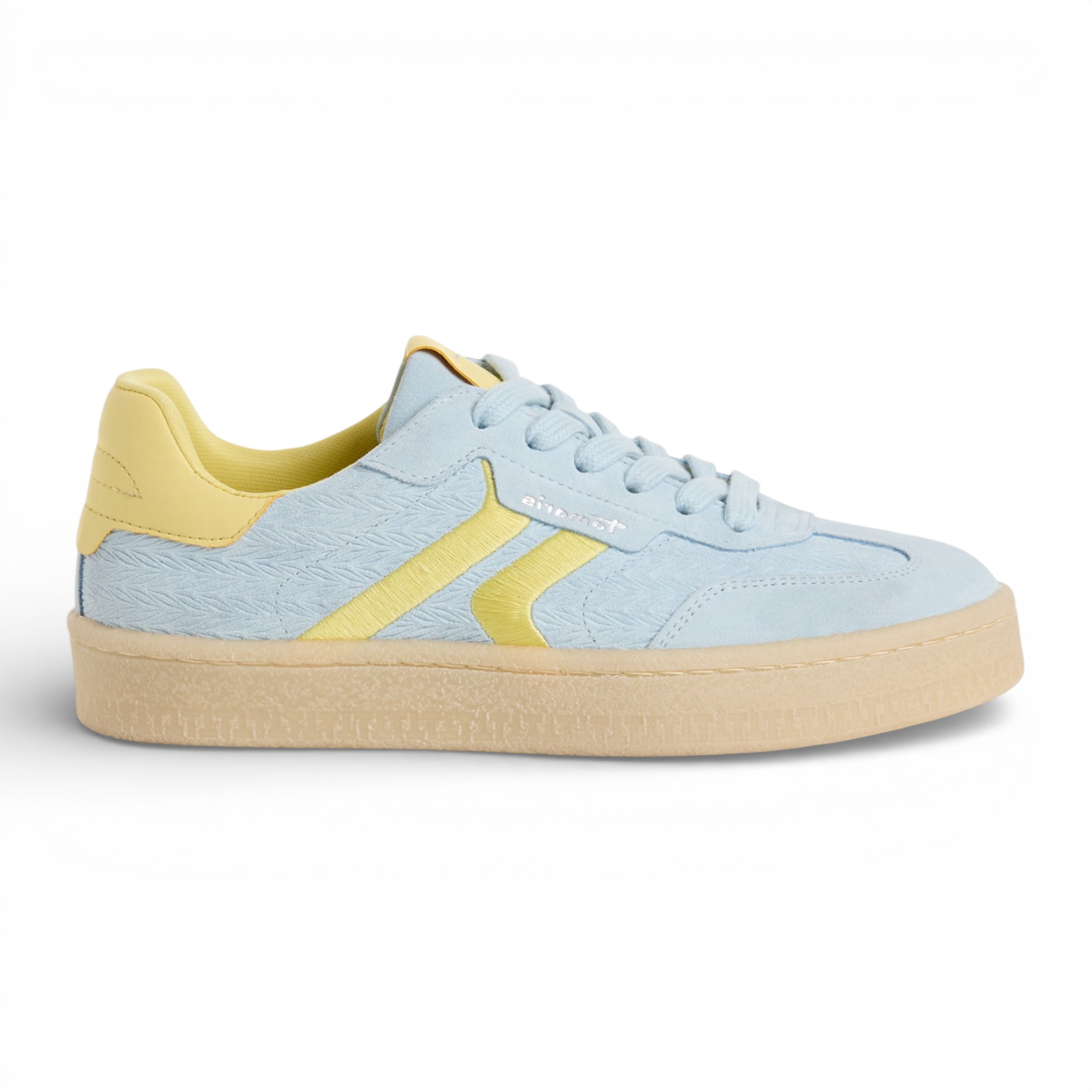 Tamaris Women's   Blue Leather Yellow Stripes Trainers Sneaker Shoes in Size 39, BrandAlley
