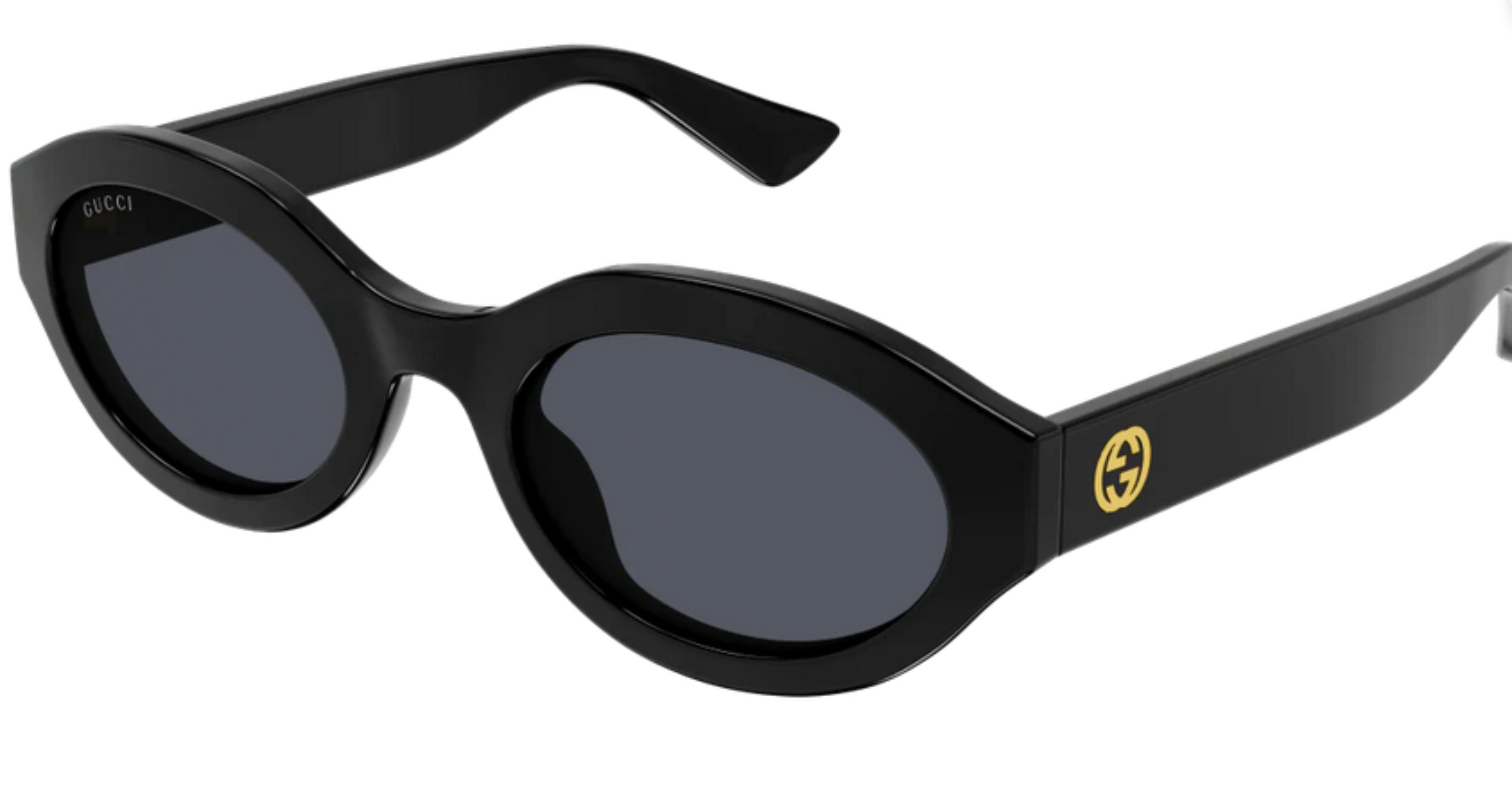 Gucci Women's   Black Oval Sunglasses 53Mm in Size 22, BrandAlley