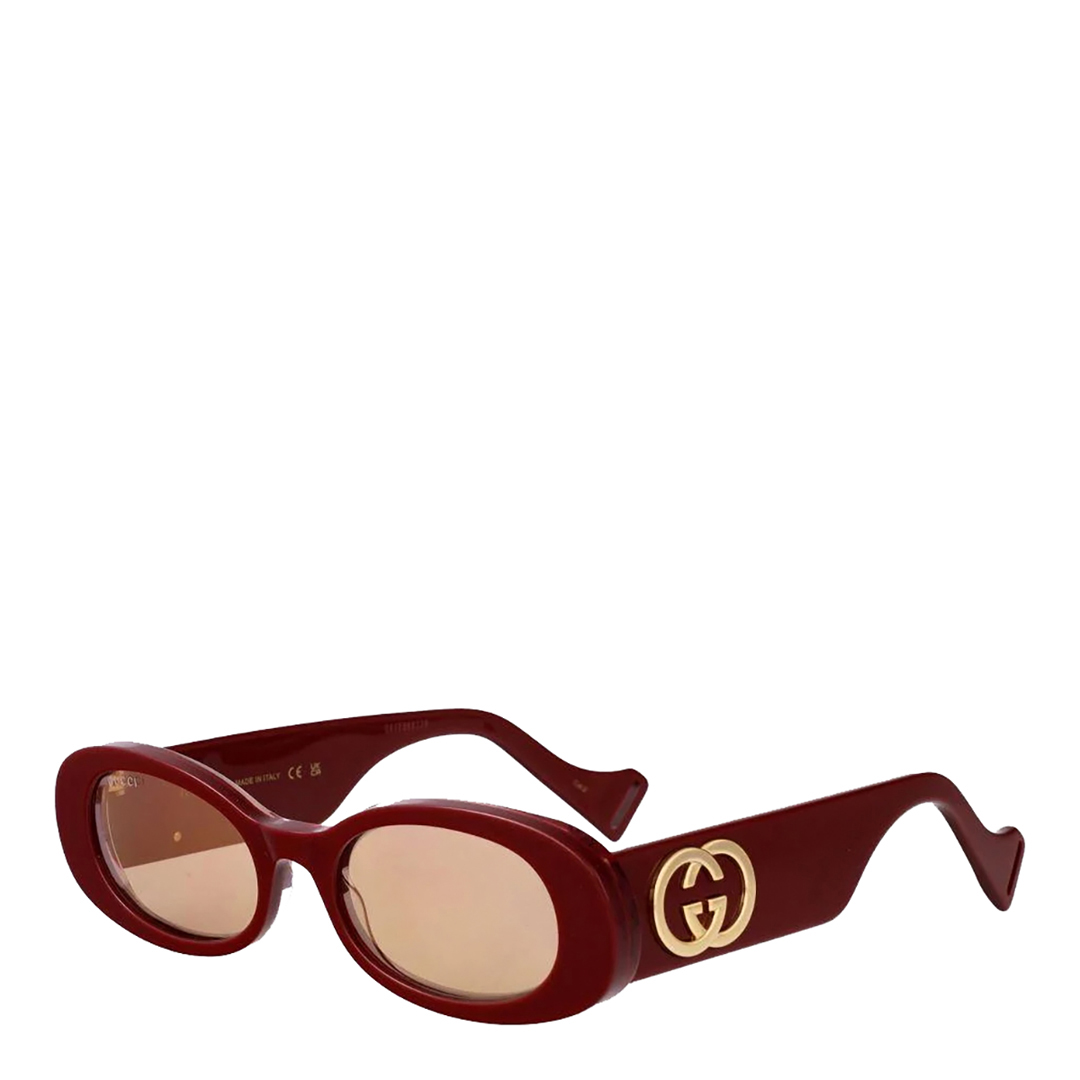 Gucci Women's   Shiny Burgundy Cat Eye Sunglasses 52mm in Size 20, BrandAlley