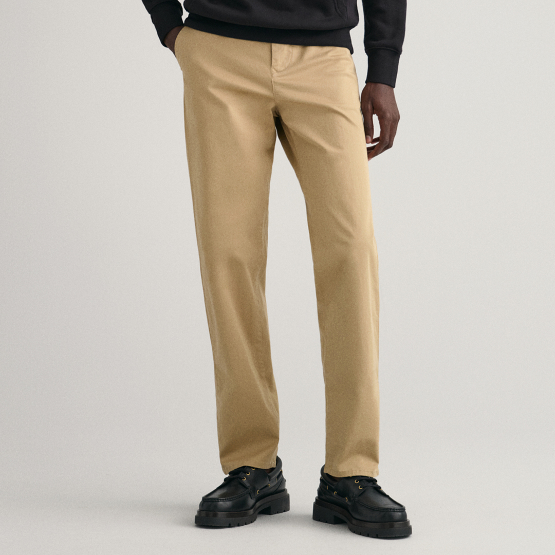Gant Beige Regular Twill Chinos - Size 42 32