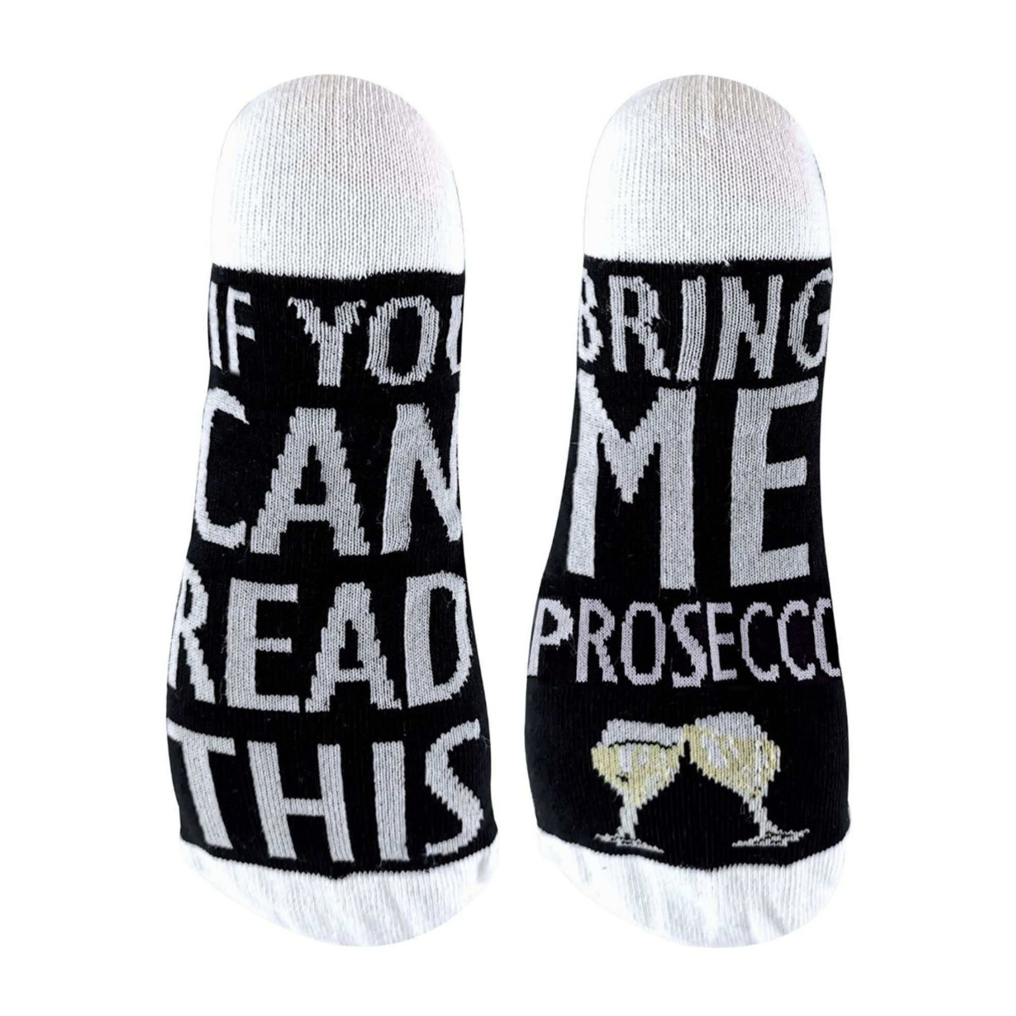 Sock Snob Men's    Prosecco 1 Pack If You Can Read This Socks Bring Me... Socks in Size 4/8, BrandAlley
