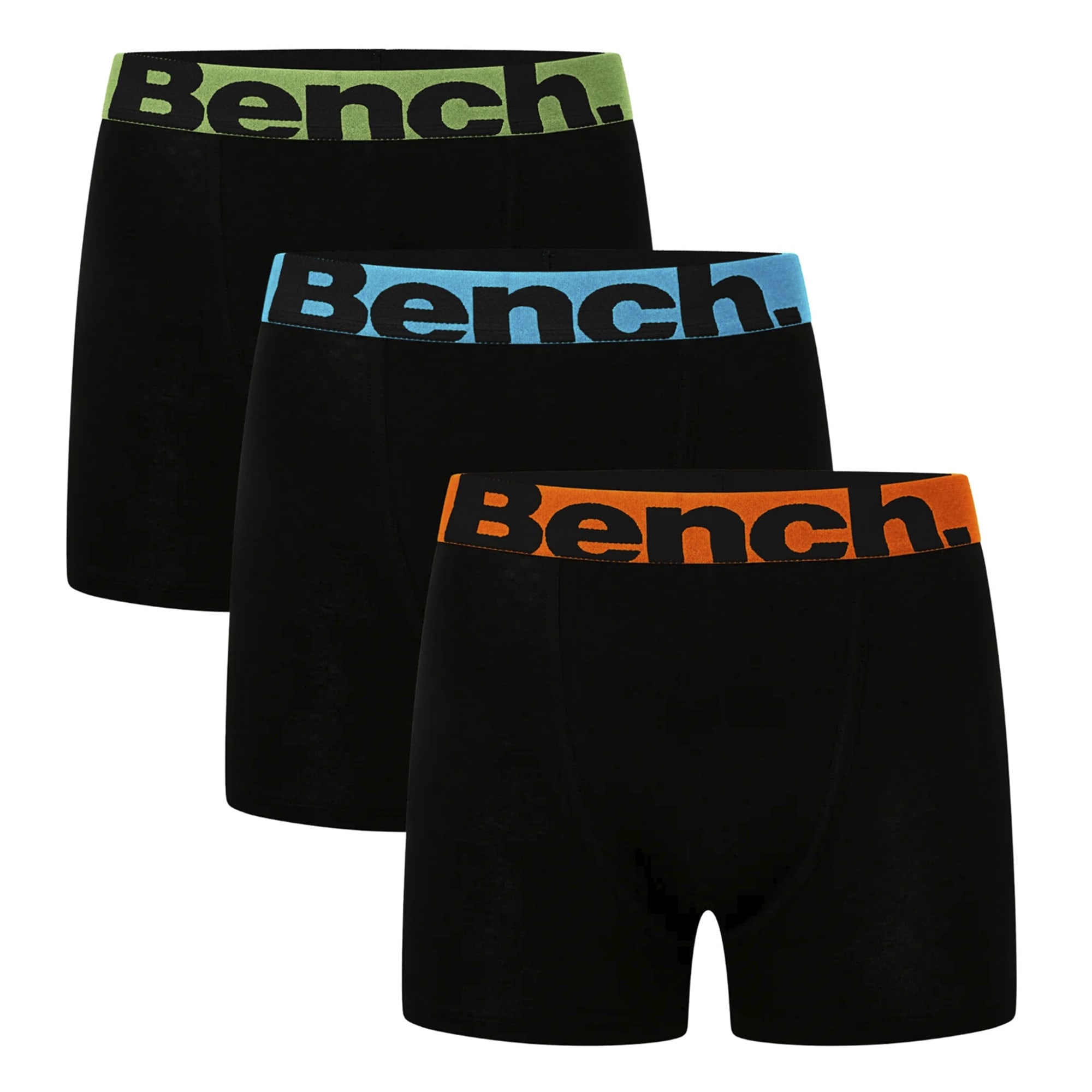 Bench Men's  Black 3 Pack  Cotton Boxers Underwear - Tonder Collection in Size Large, BrandAlley