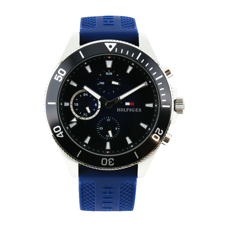 Tommy Hilfiger Men's   Watch Blue Rubber Strap 1791920 , BrandAlley