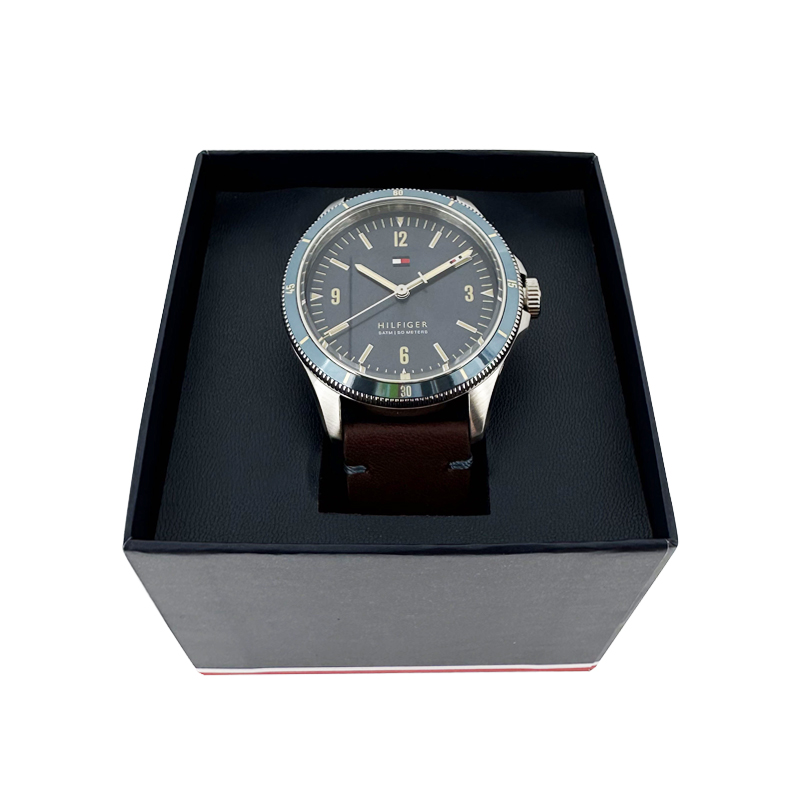 Tommy Hilfiger Men's   Watch Brown Leather Strap 1791905 , BrandAlley