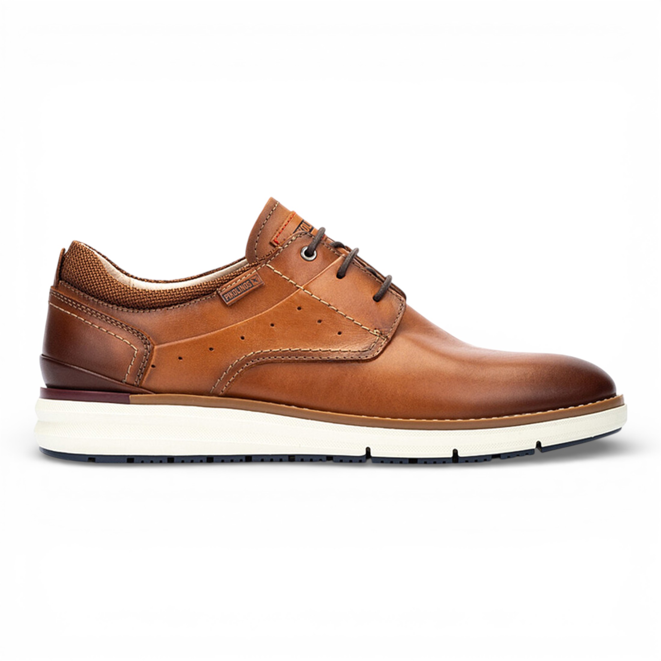Pikolinos Men's    Brown Leather Lace-Up Sneaker Trainers Shoes - Manacor in Size 43, BrandAlley