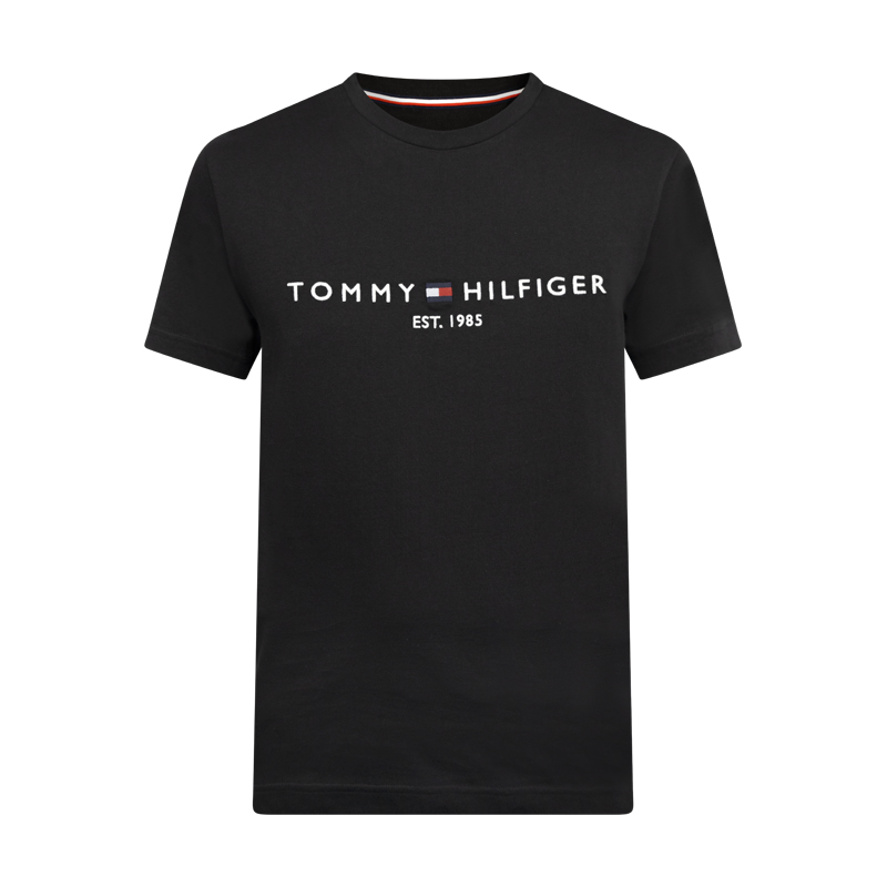 Tommy Hilfiger Men's   Black Core Logo T-Shirt Jet Large in Size XXL, BrandAlley