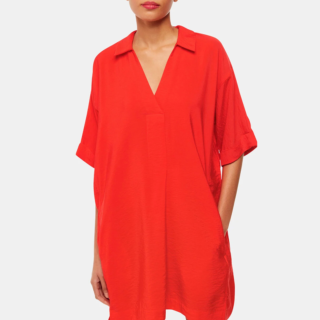 WHISTLES Women's   Red Melanie Dress in Size 18, BrandAlley
