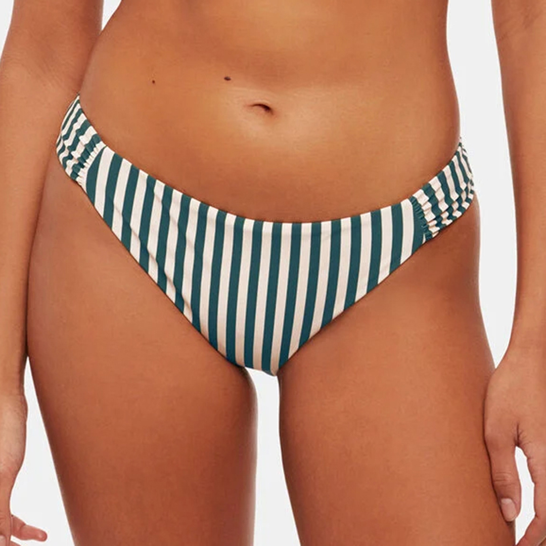 WHISTLES Women's  Green/ Stripe Bikini Top in Size 16, BrandAlley