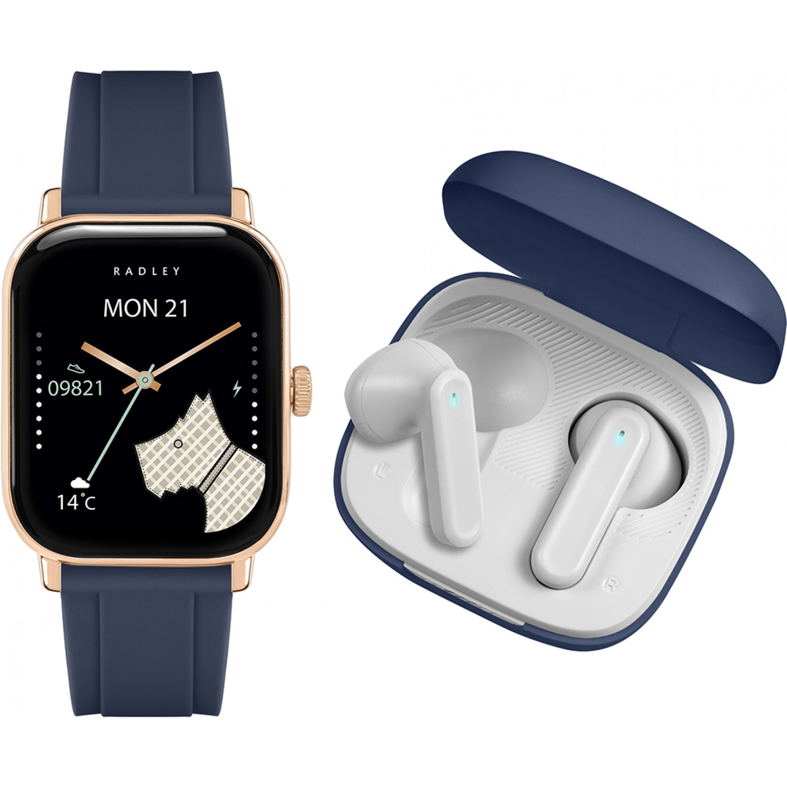 Radley Women's   Blue Rys56-2190-Tws Series 56 Smartwatch And Earbuds Gift Set , BrandAlley