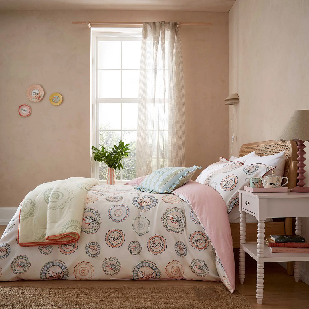 Yvonne Ellen   Vintage Plates Duvet Cover Set Double  in Size Double, BrandAlley