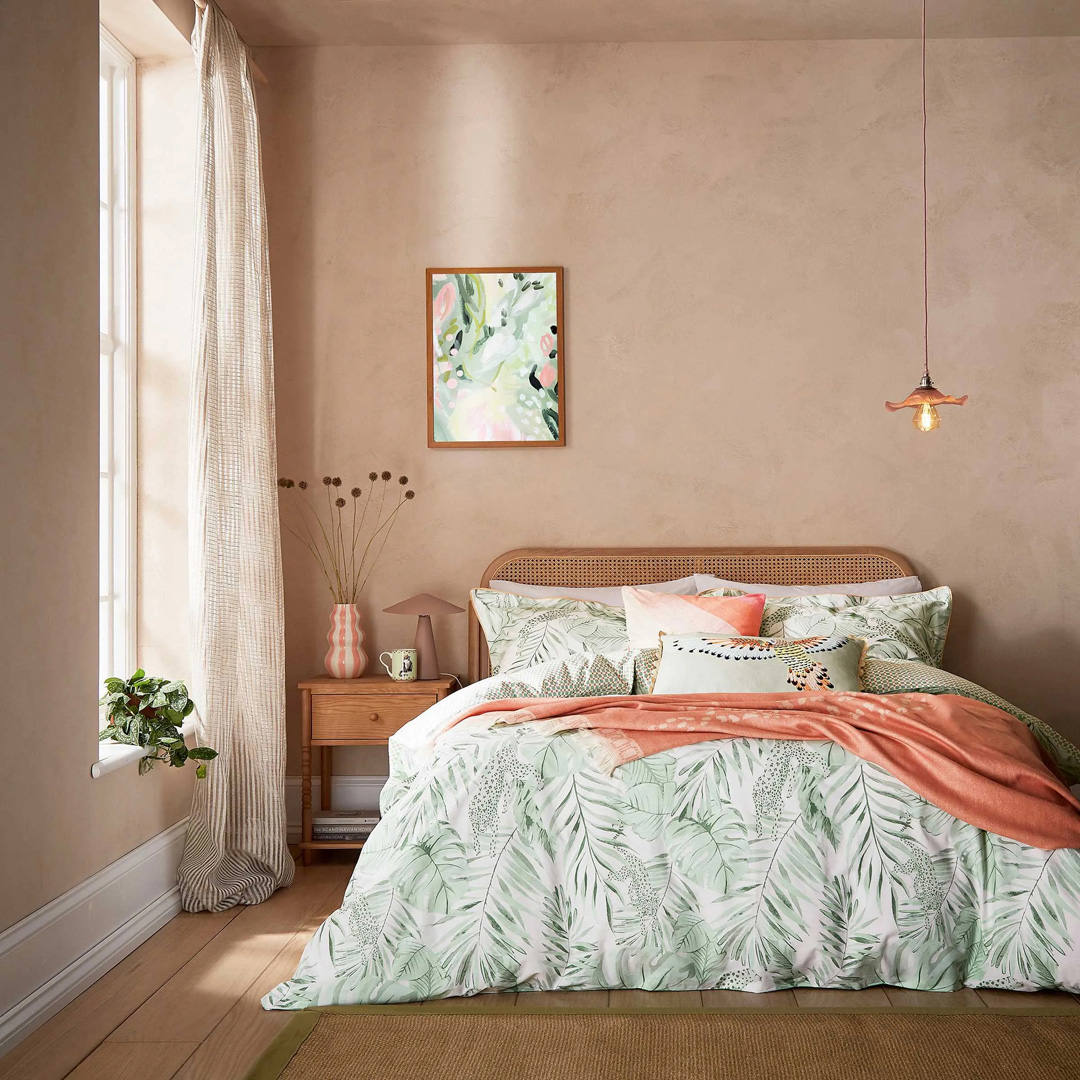 Yvonne Ellen     Tropical Safari Duvet Cover Set King Sage in Size Kingsize, BrandAlley