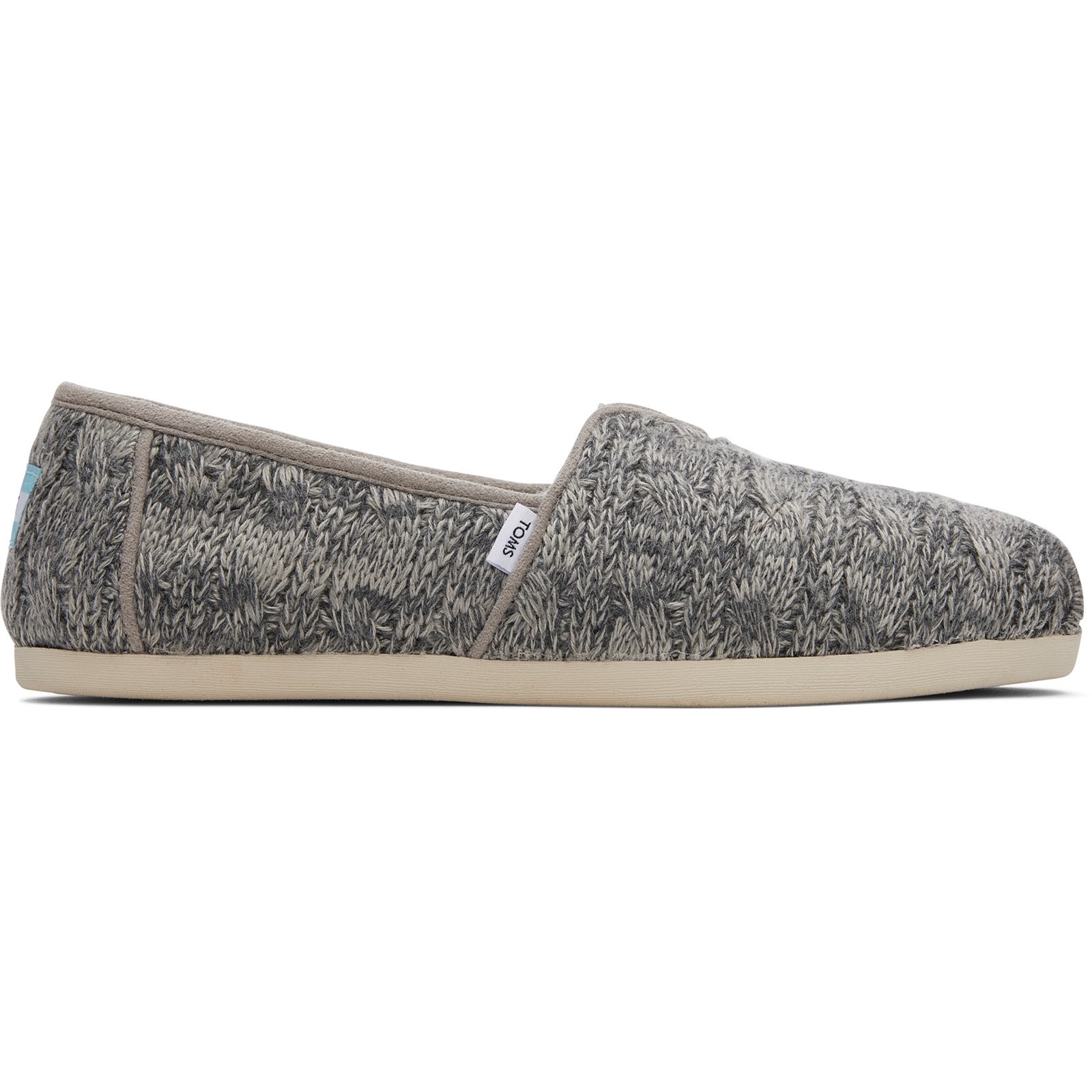 Toms Women's  Grey Alpargata Slippers in Size 4, BrandAlley
