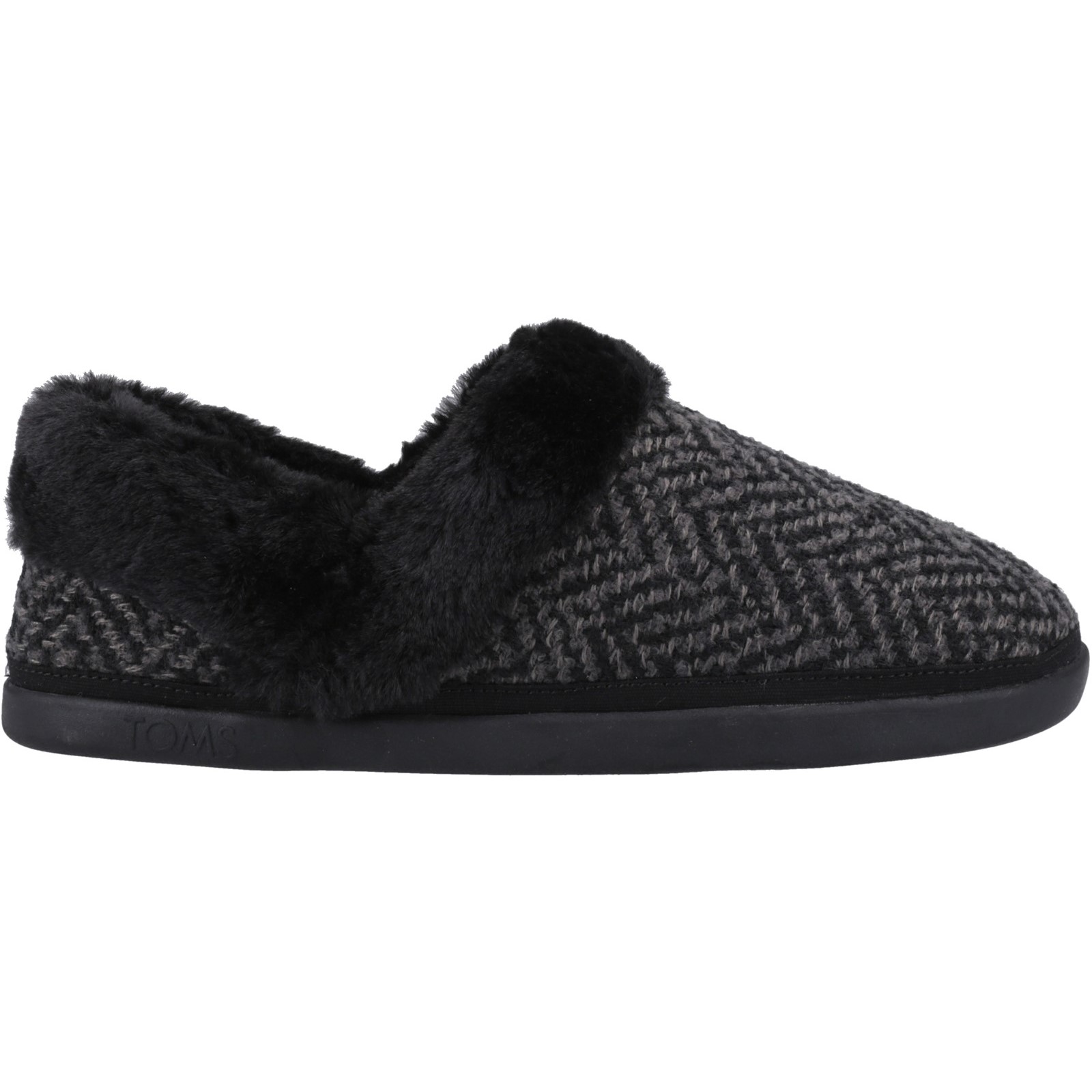 Toms Women's   Black Oslo Slipper in Size 7, BrandAlley
