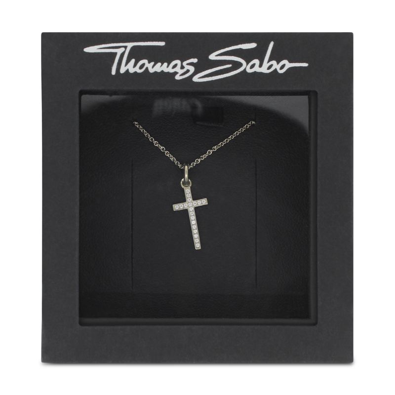 Thomas Sabo Women's   Silver Cross Necklace Scke150301 , BrandAlley