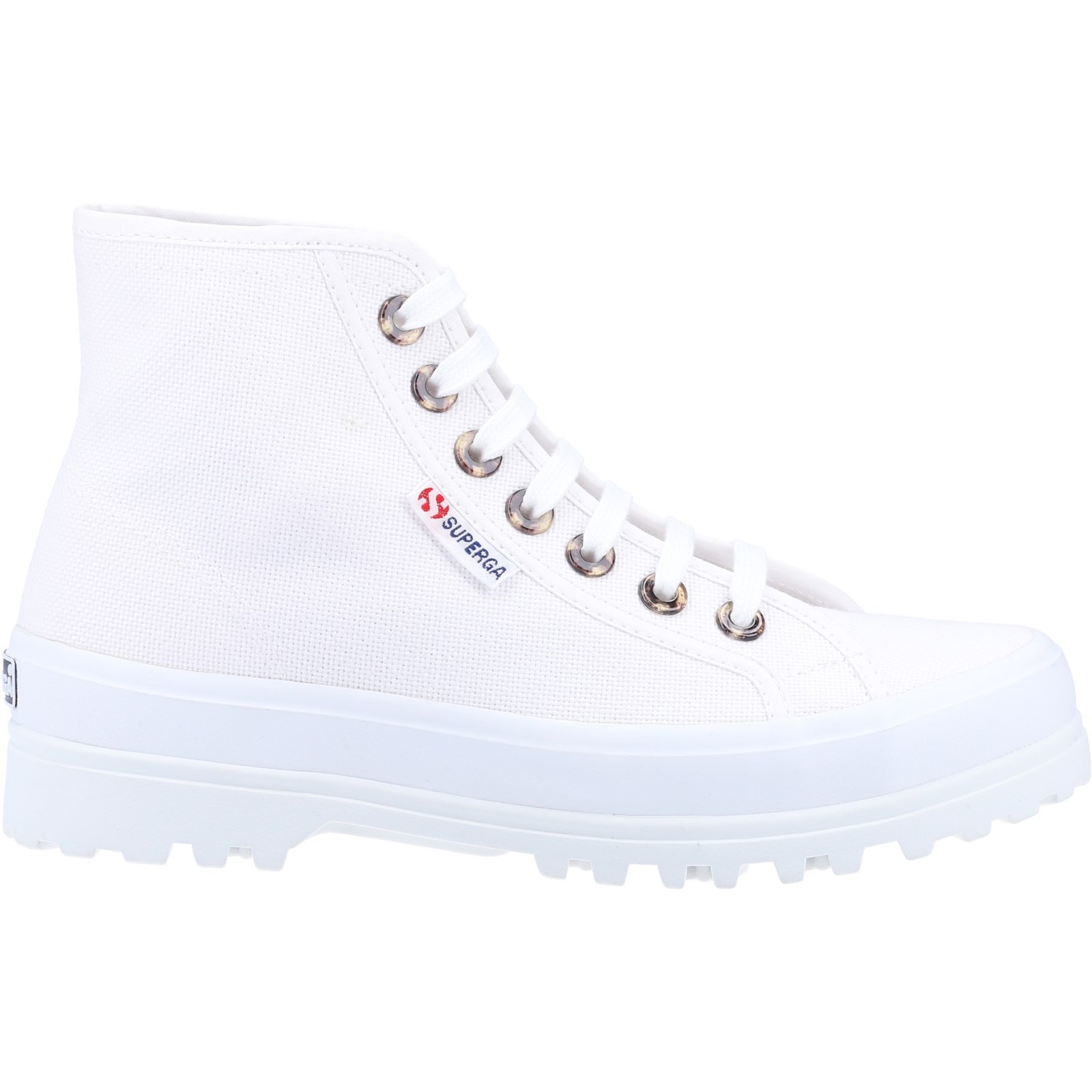 Superga Women's   White 2345 Alpina Resin Eyelets Ankle Boot in Size 5.5, BrandAlley