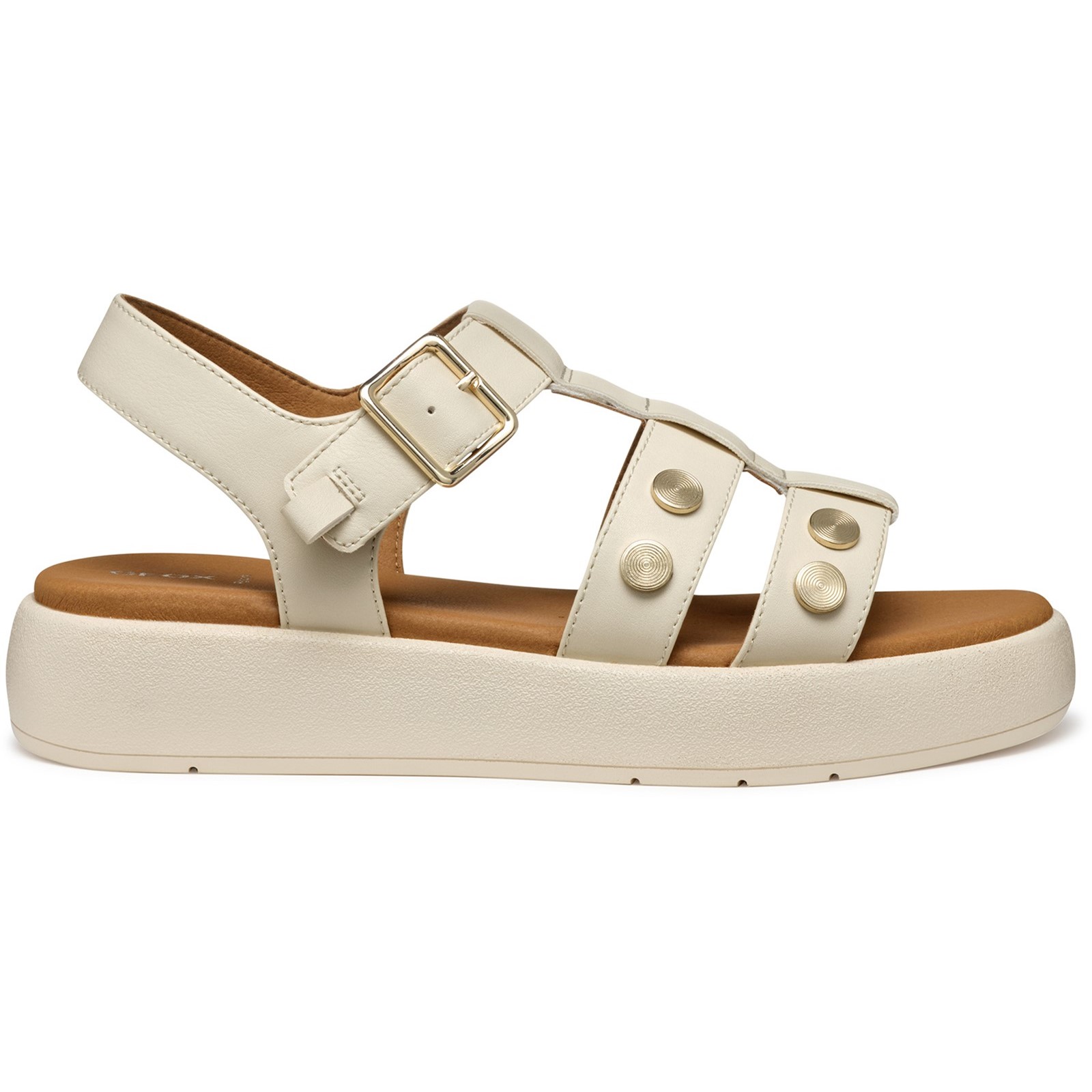 Geox Women's  D Camalei White Sandals in Size 6, BrandAlley