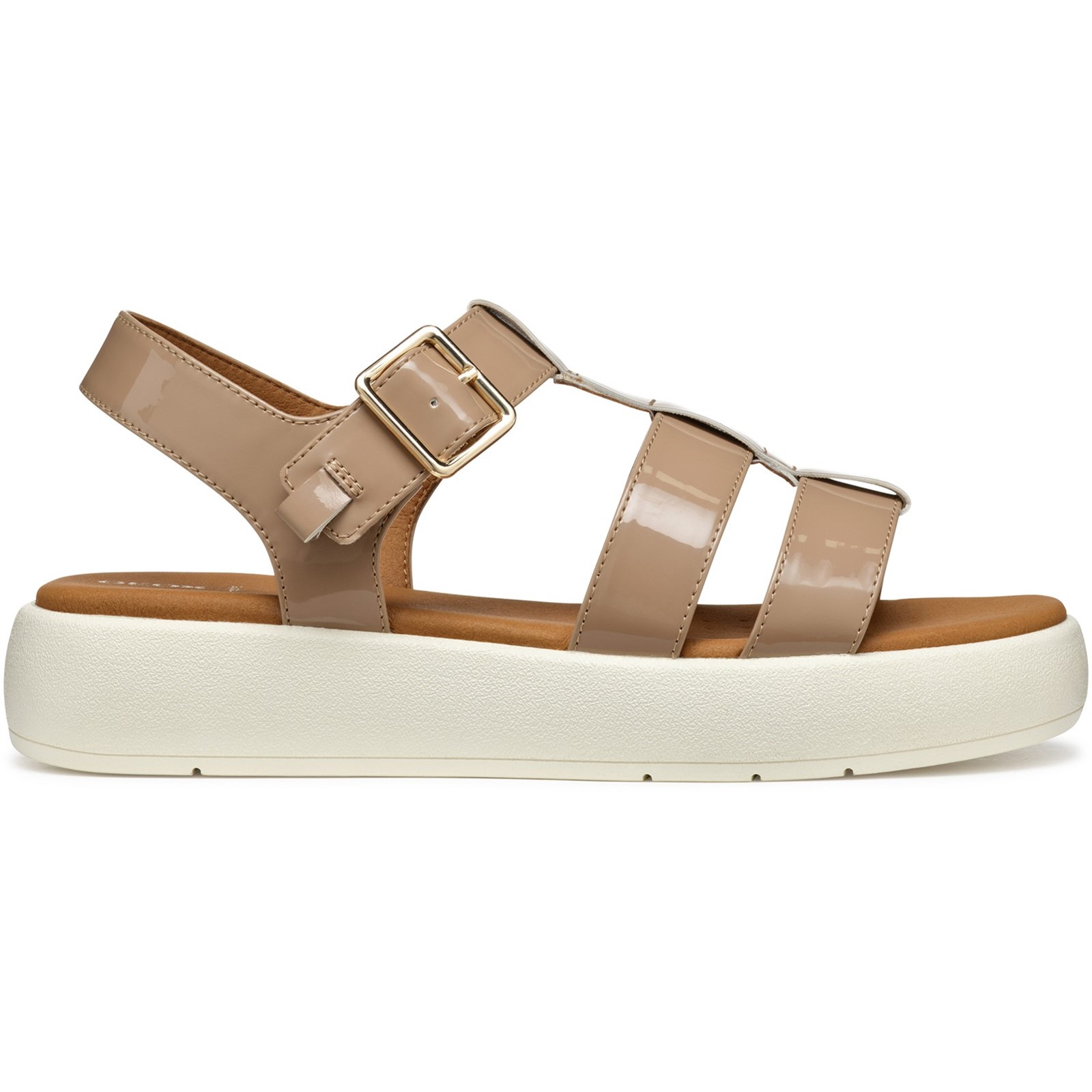 Geox Women's  D Camalei Beige Sandals in Size 7, BrandAlley