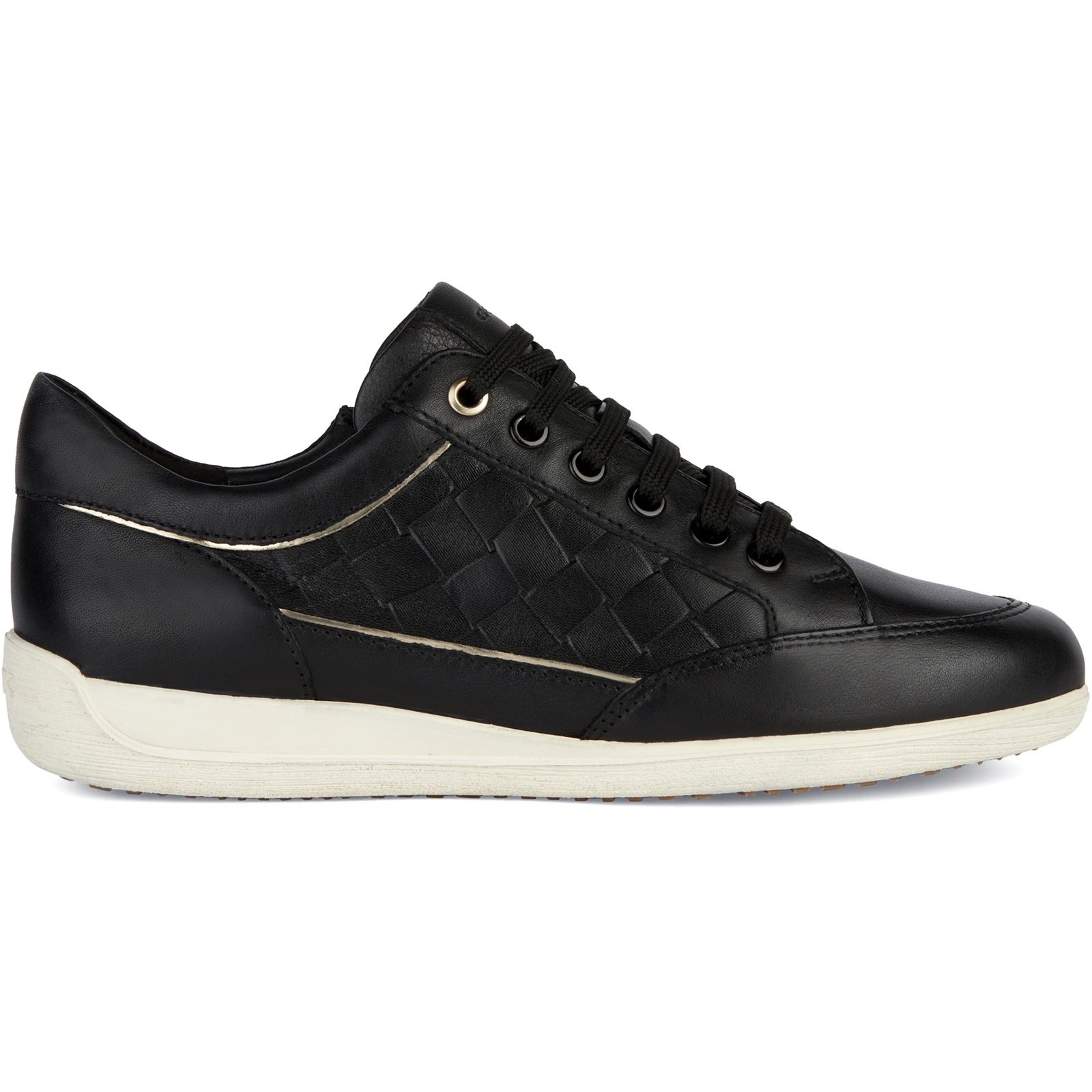 Geox Women's  D Myria A Black Sneakers in Size 7, BrandAlley