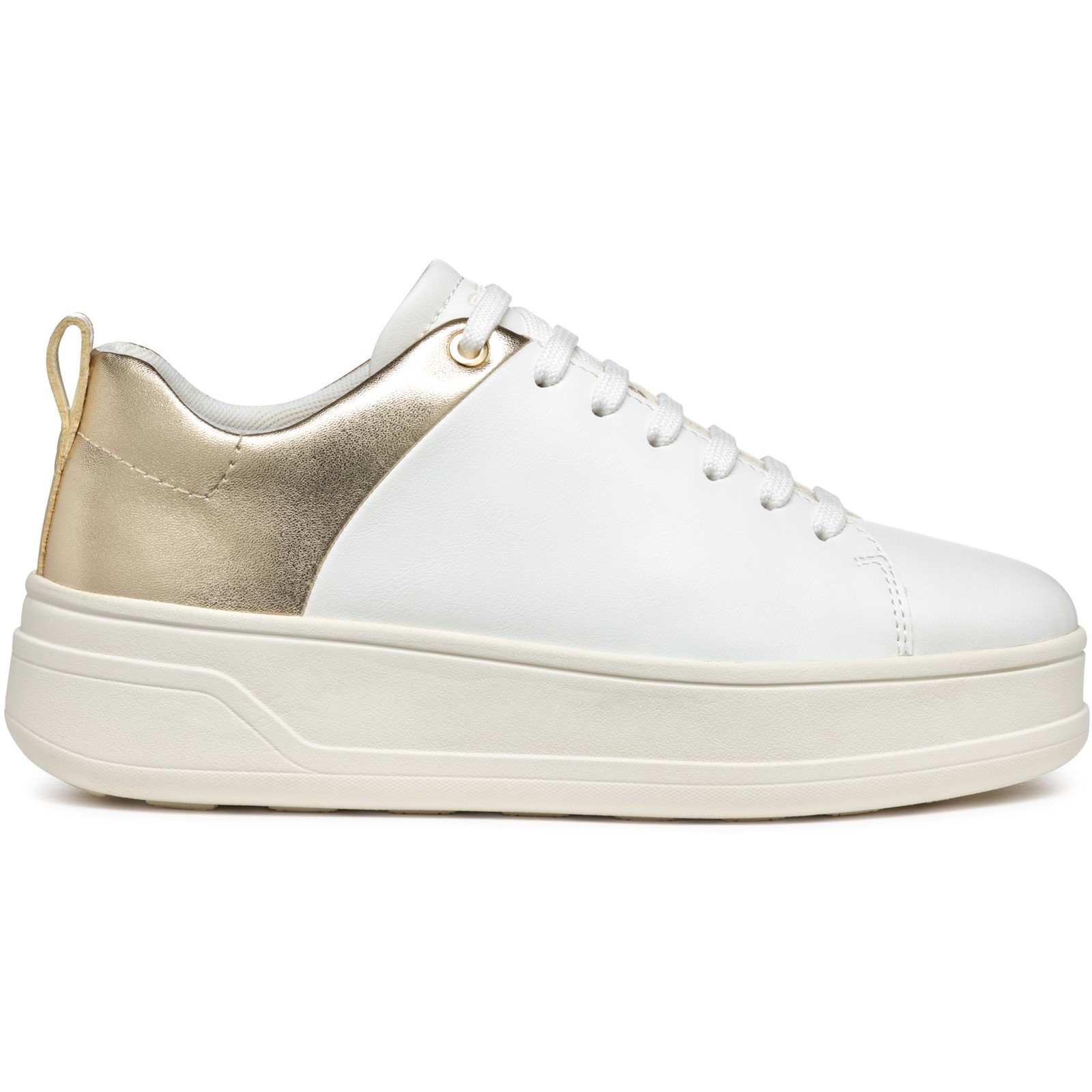 Geox Women's  D Spherica ECUB-2 White Sneakers in Size 7, BrandAlley