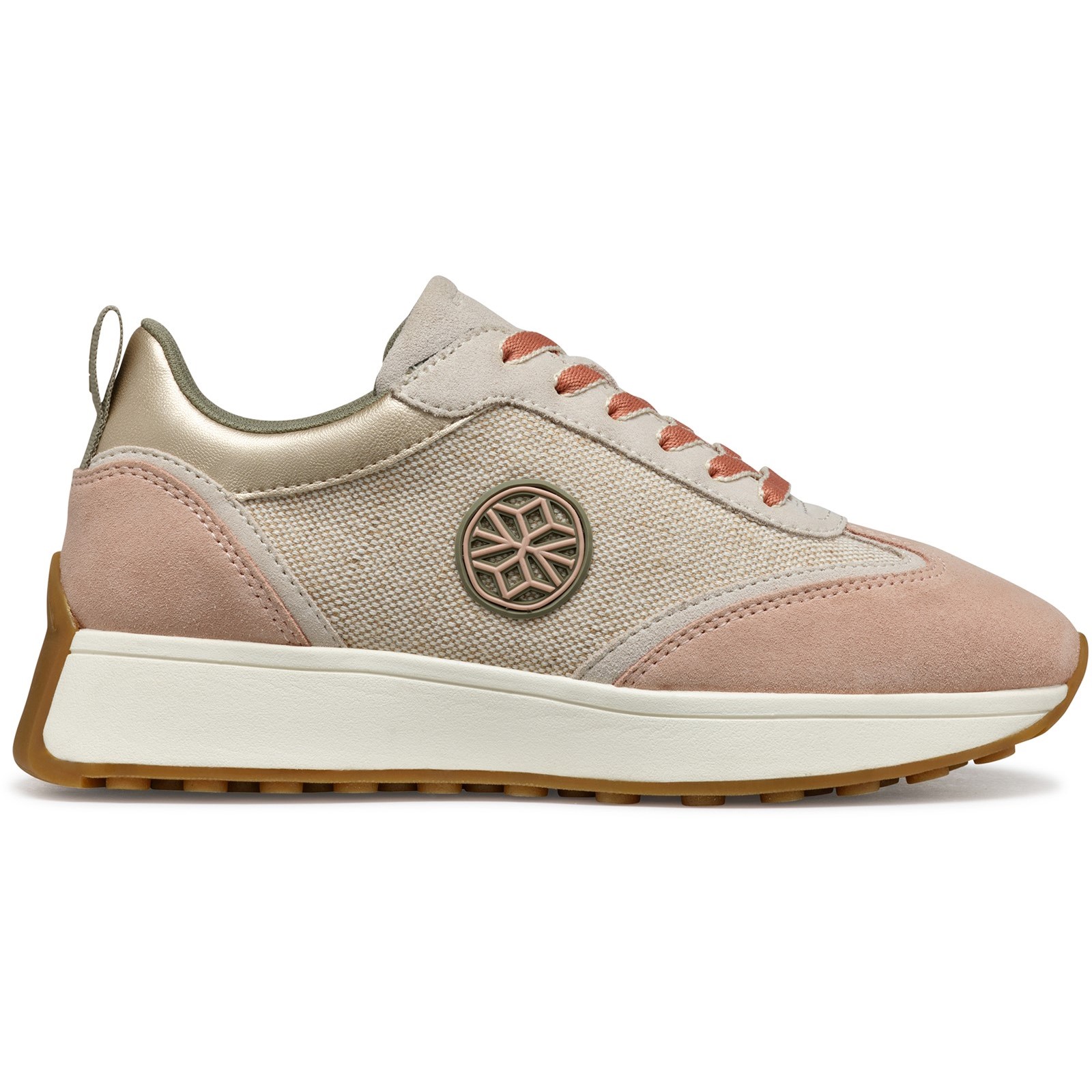 Geox Women's   Beige D Amabel Sneakers in Size 7, BrandAlley