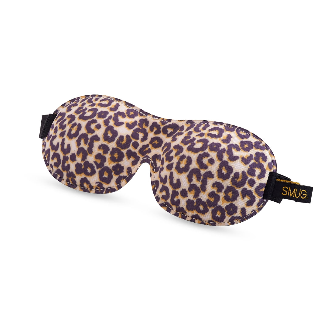 Smug Men's  3D Contoured Blackout Sleep Mask - Leopard Print , BrandAlley