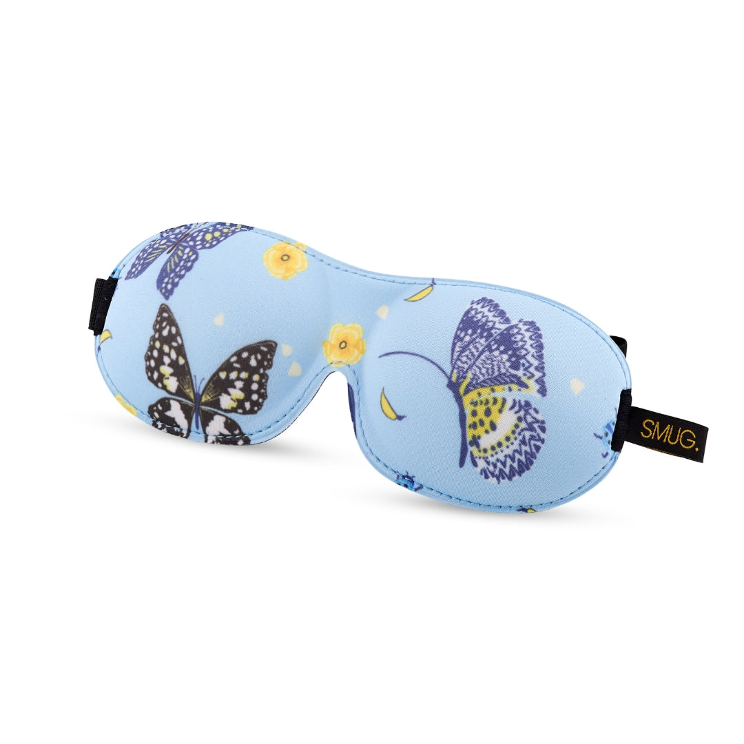 Smug Men's  Contoured 3D Blackout Sleep Mask - Butterflies Print , BrandAlley