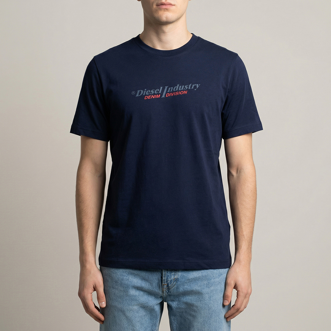 Diesel Men's  Navy T-Just New Industries T-Shirt in Size XL, BrandAlley