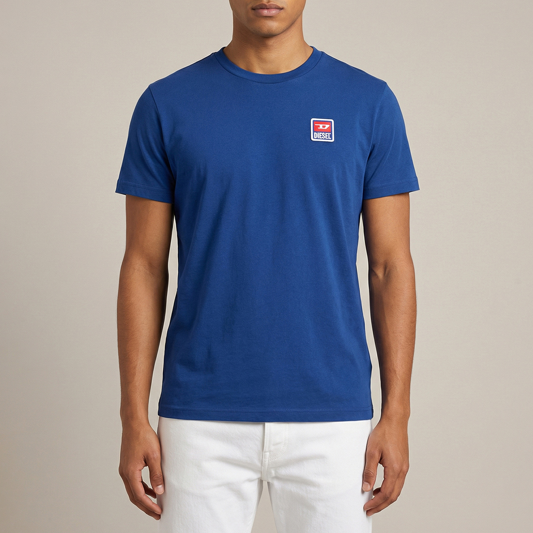 Diesel Men's   Blue T-Just 16 Maglietta T-Shirt in Size L, BrandAlley