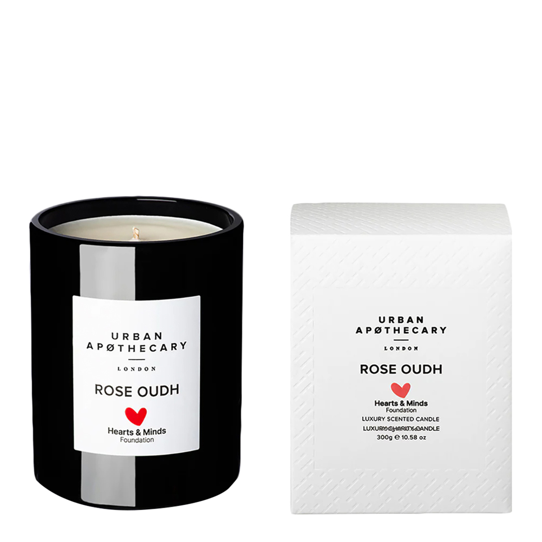 Urban Apothecary   Rose Oudh Hearts & Minds Candle 300g in Size 300g, BrandAlley