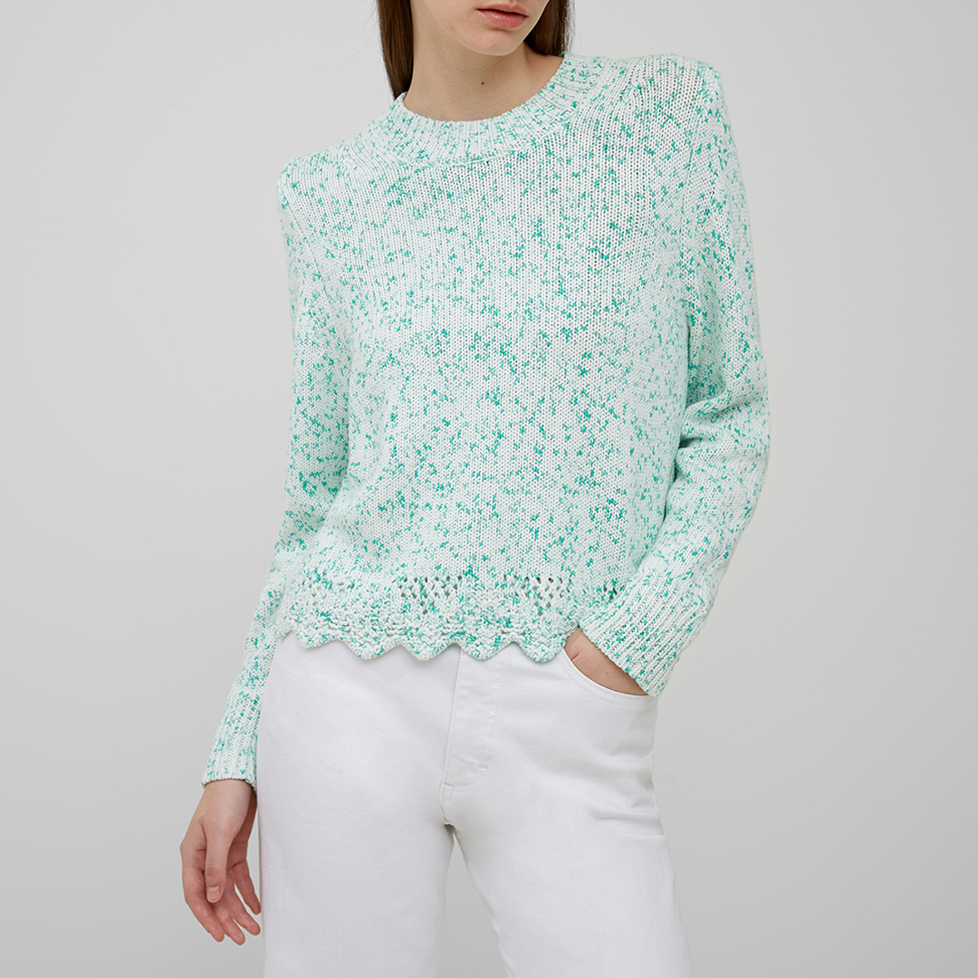 French Connection Green Knit Jumper