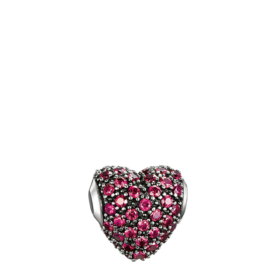 Thomas Sabo Women's  Red Heart Pave Karma Bead , BrandAlley