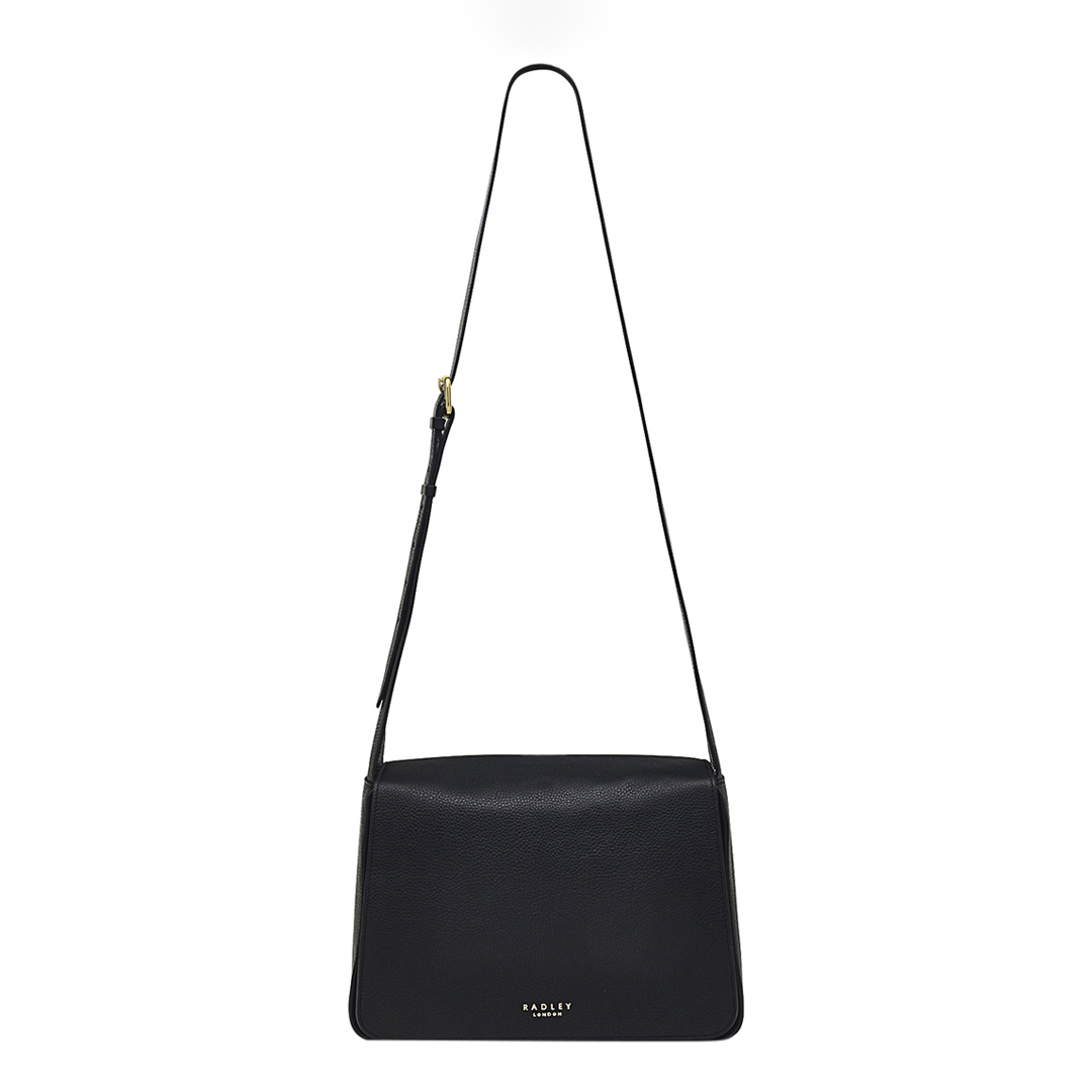 Radley Women's  Black Westwell Lane Large Flapover Cross Body Bag in Size Large, BrandAlley