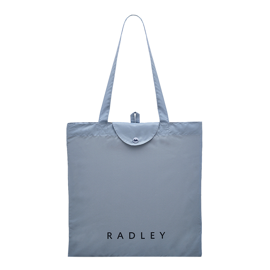 Radley Women's   Blue Smoke Responsible Foldaway Shopping Bag in Size 37, BrandAlley