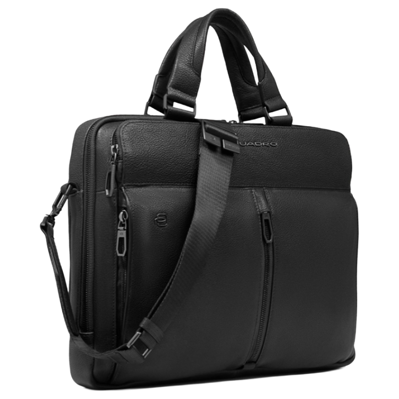 Piquadro Men's   Black Laptop Bag 14 Inch Briefcase Ca4098w130/N in Size 14, BrandAlley