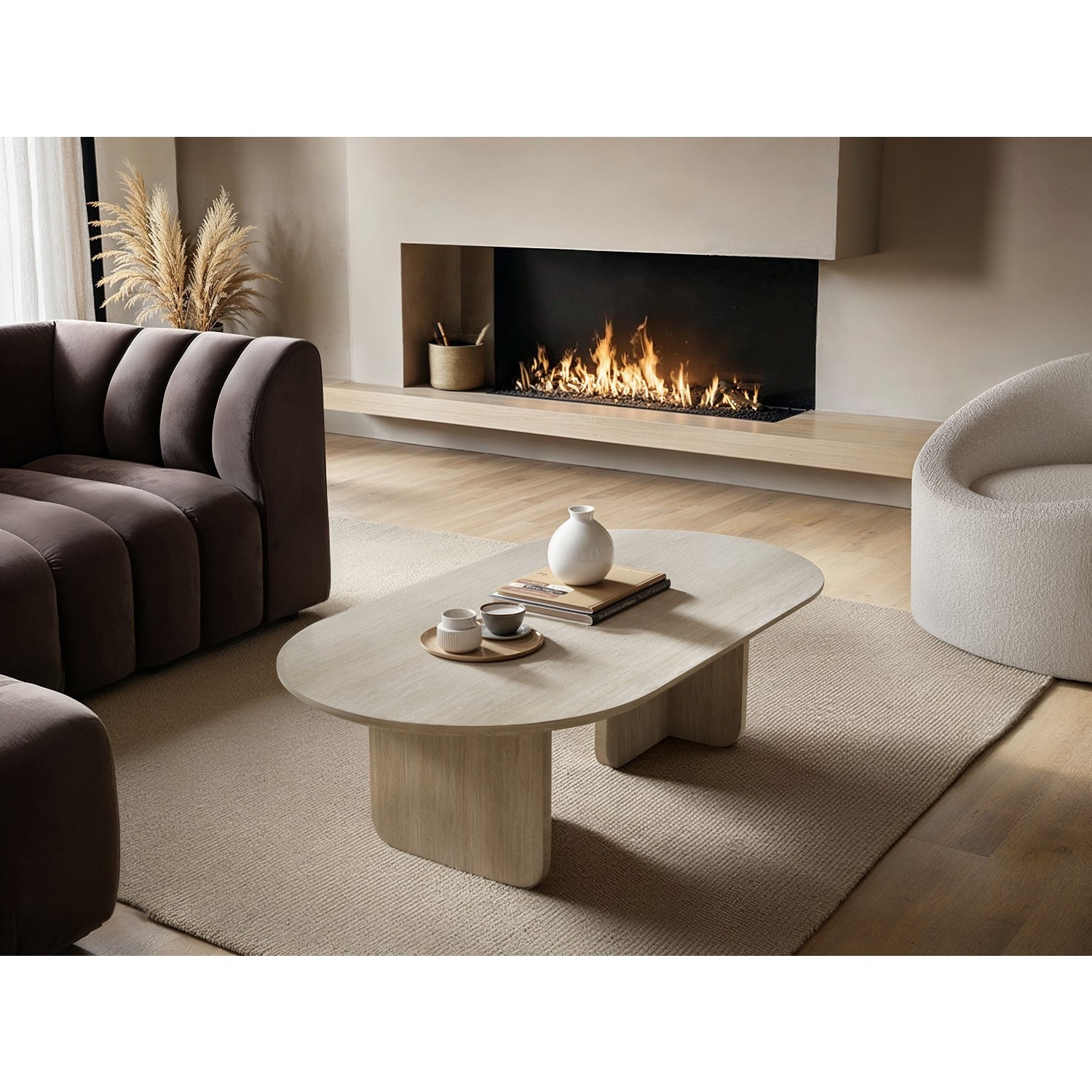 Solace+Co   Aven Sintered Stone Effect Coffee Table, BrandAlley
