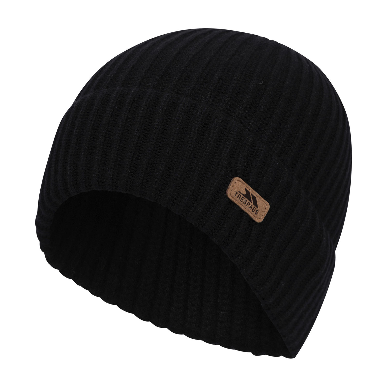 Trespass Men's  Beanie Dornan Bamboo Black in Size L/XL, BrandAlley
