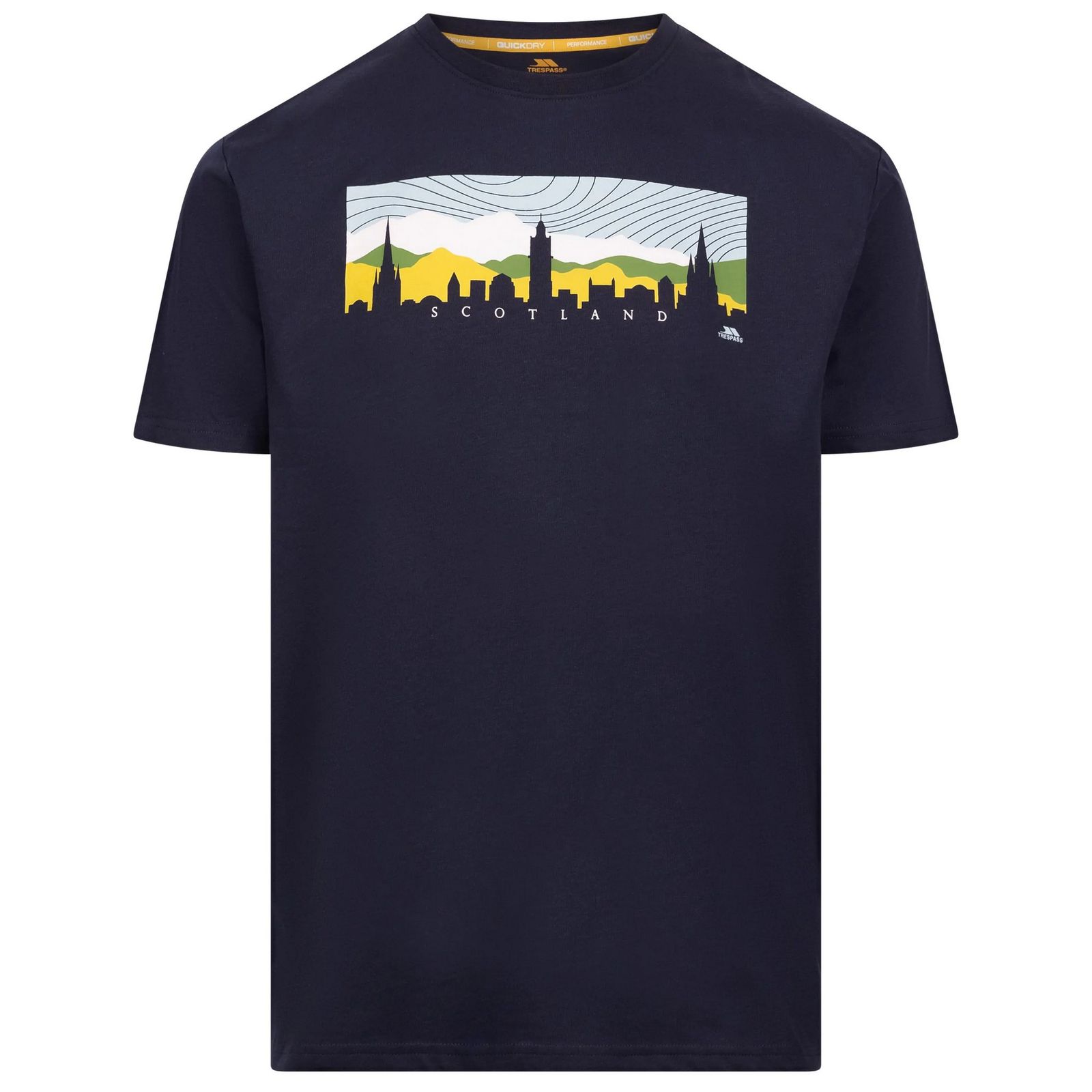 Trespass Men's  T-Shirt Adon Cotton Navy in Size S, BrandAlley