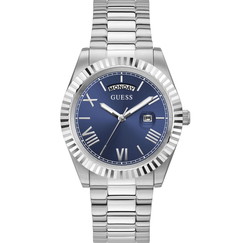 Guess Men's  GW0265G7  Stainless Steel 42 mm Blue Dial Watch , BrandAlley