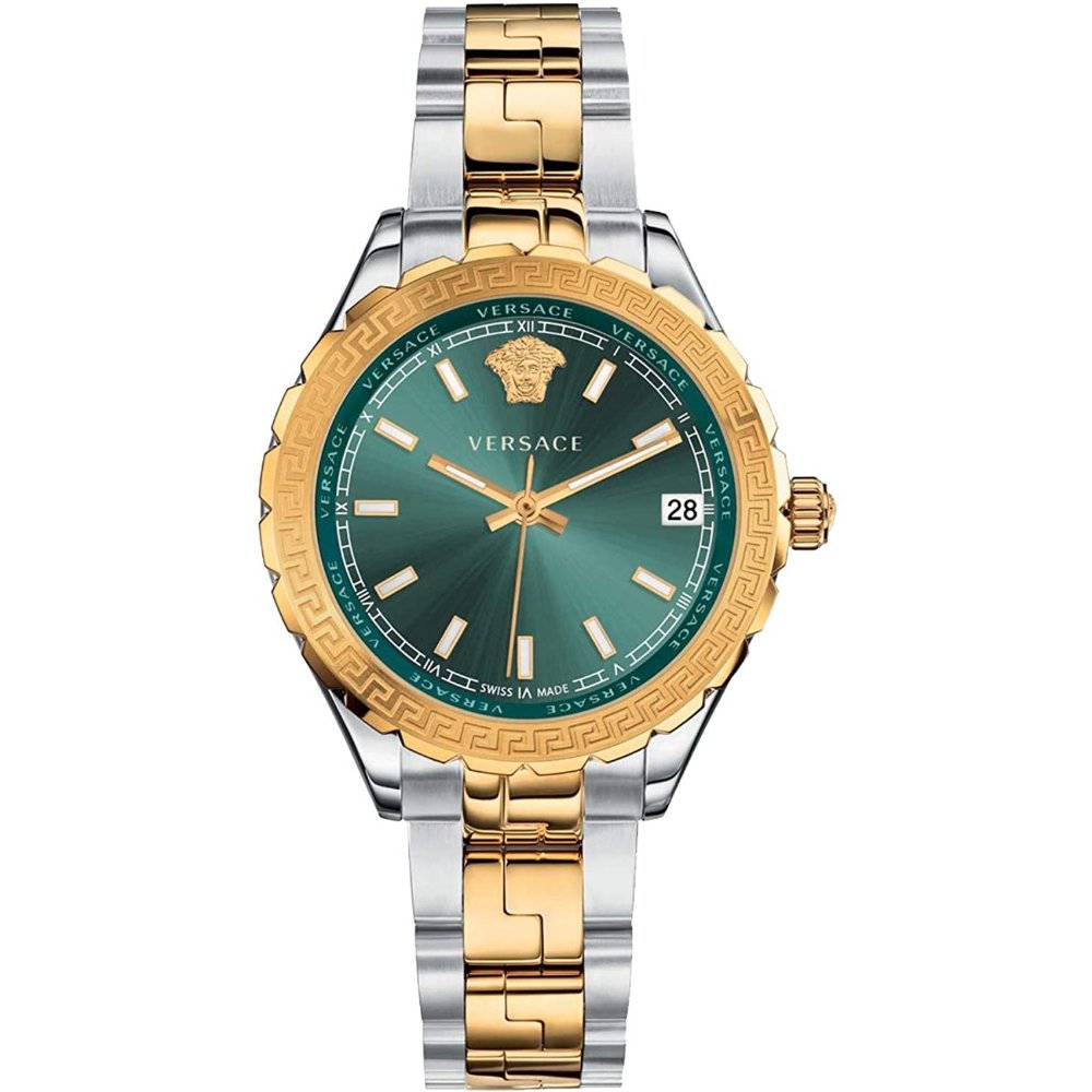 Versace Women's  Hellenyium Two-Tone Green Dial Ladies Watch V12050015 , BrandAlley