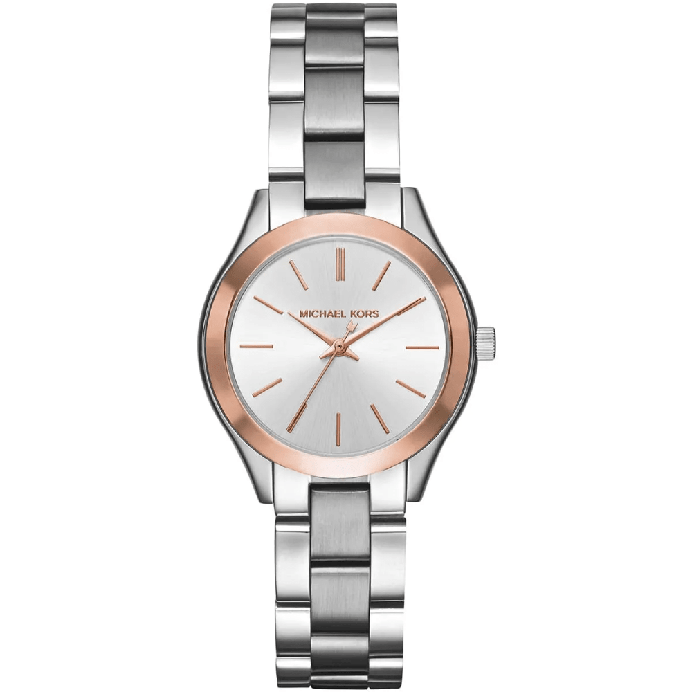 Michael Kors Women's  MK3514 Mini Slim Runway Ladies Watch 34mm Rose Gold , BrandAlley
