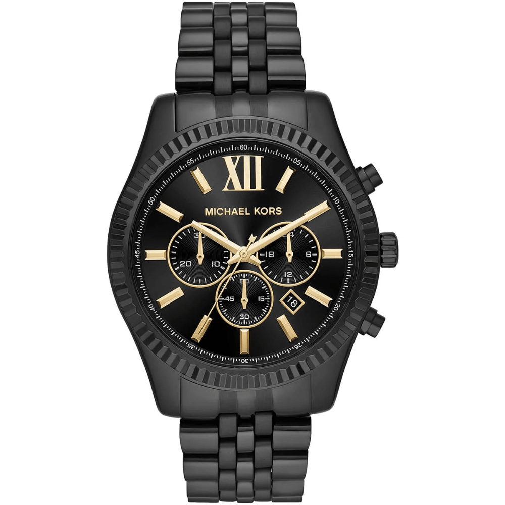 Michael Kors Men's   Black Lexington Mk8603 Chronograph Dial  Watch , BrandAlley