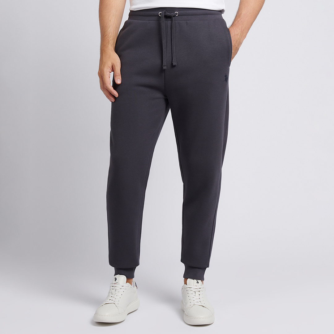 U.S. Polo Assn. Men's U.s. Polo Assn.  Brown Charcoal Joggers in Size L, BrandAlley