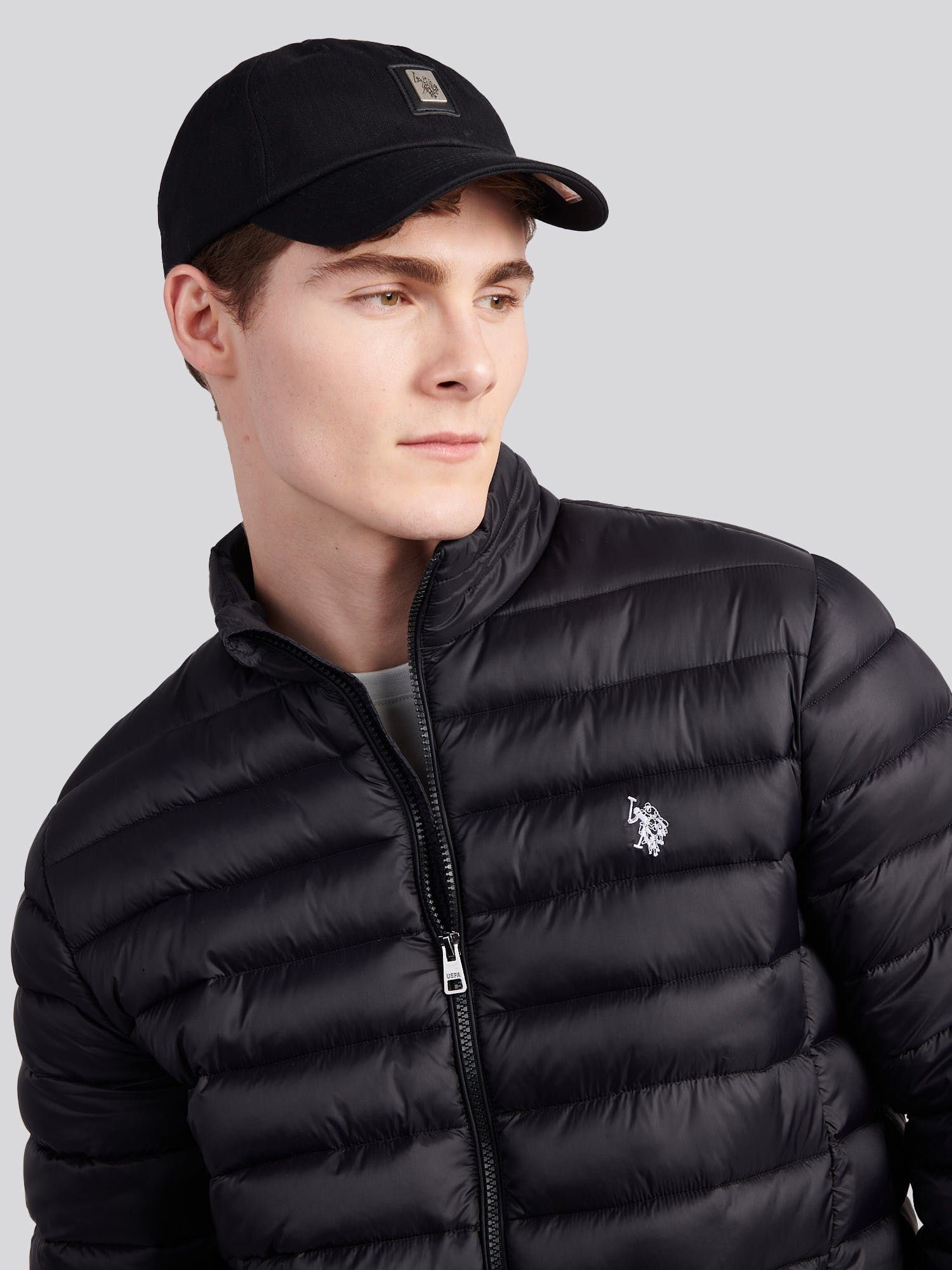 U.S. Polo Assn. Men's U.s. Polo Assn.  Black Herringbone Cap , BrandAlley