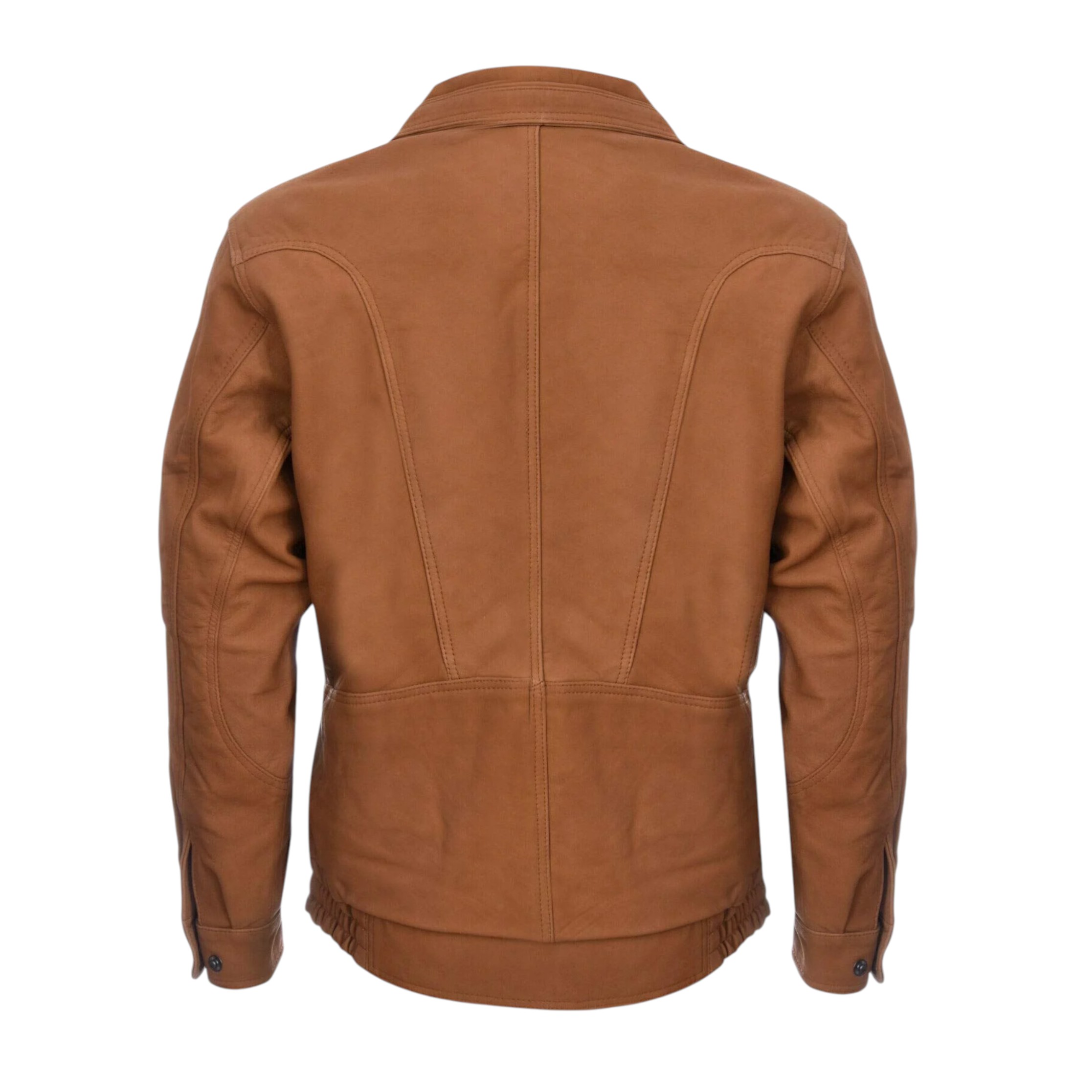 Infinity Leather Men's   Brown  Harrington Bomber Tan Leather Jacket-Cheshunt in Size S, BrandAlley