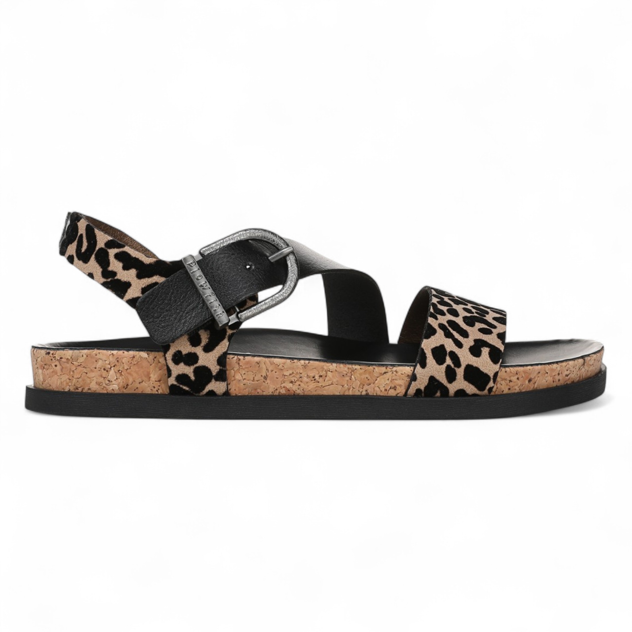 Blowfish Malibu Women's   Leopard Brown Footbed Sandals - Lance in Size 36.5, BrandAlley