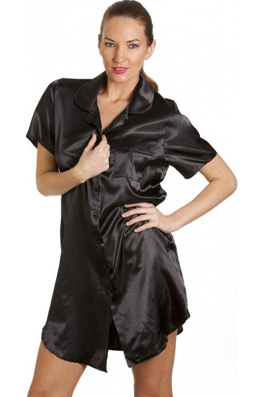 Camille Satin Nightshirt - Size 10