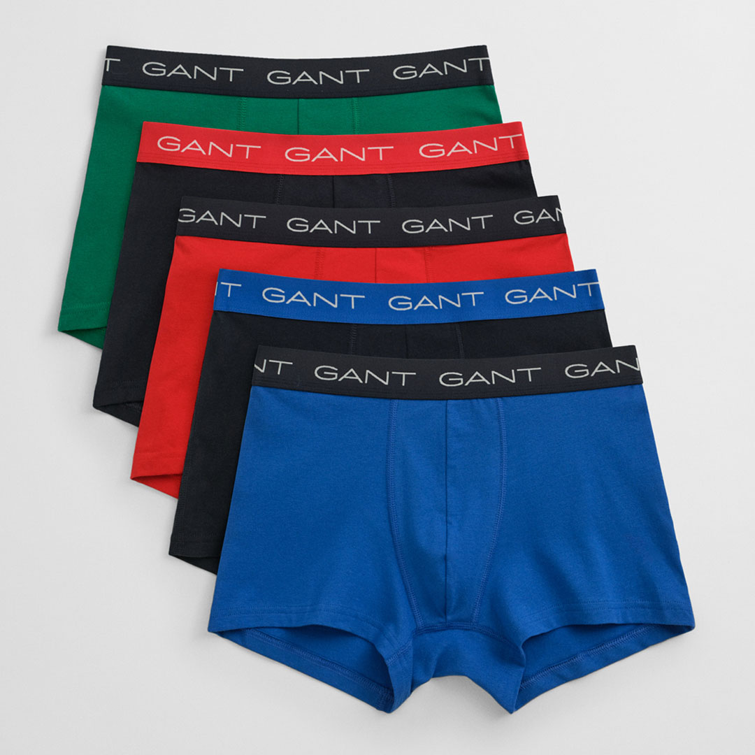 Gant Men's   Blue  Trunk 5-Pack in Size XXXL, BrandAlley