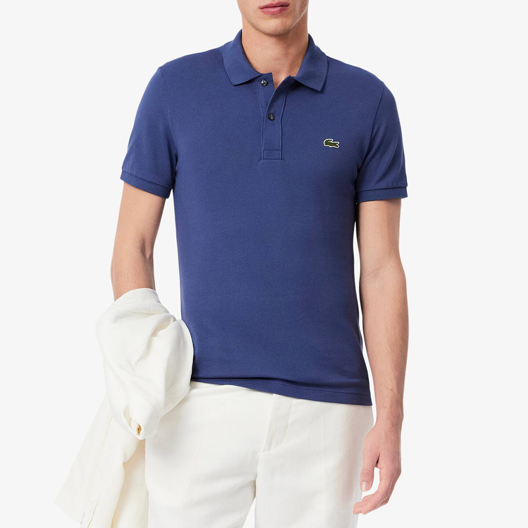 Lacoste Men's   Blue Cotton Polo Shirt in Size S, BrandAlley