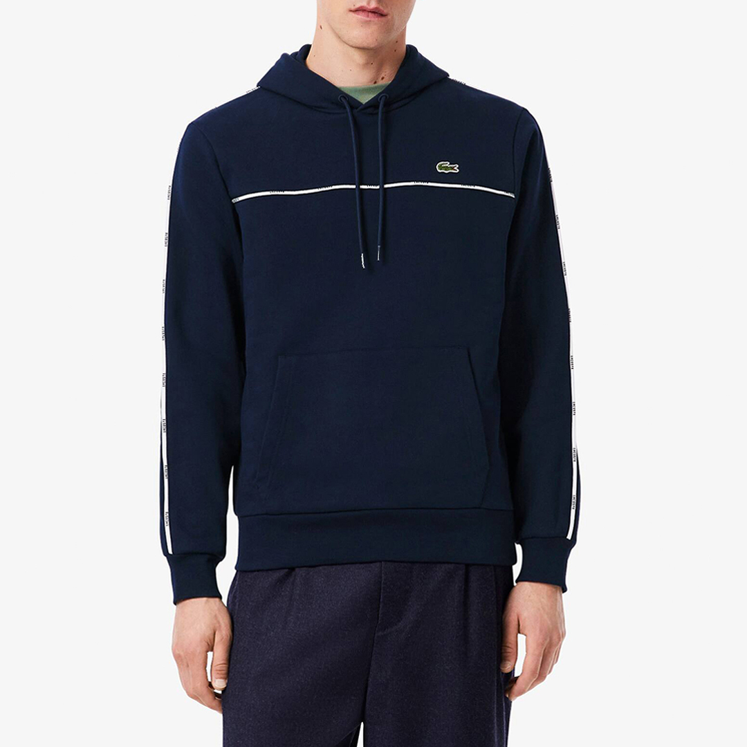 Lacoste Men's  Navy Cotton Hoodie in Size 2XL, BrandAlley